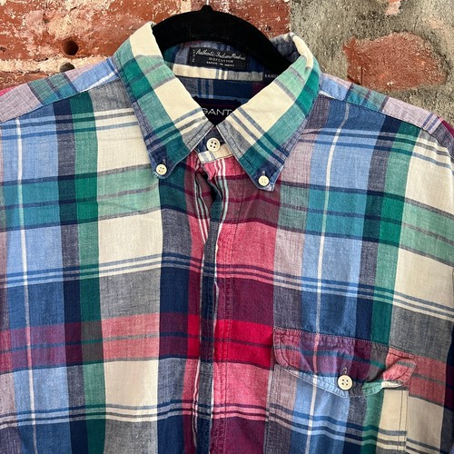 Vtg gant indian madras - vtg,