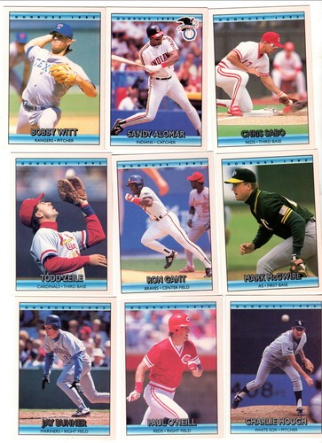 Lot 1992 donruss leaf - ,