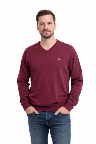 Men gant burgundy jumper - men's,