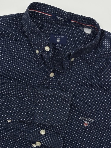 Gant navy polka dot shirt - gant,