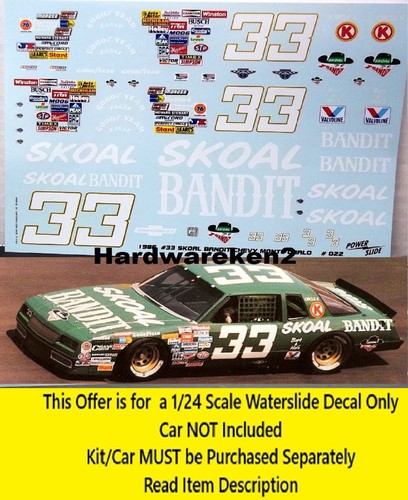 Nascar decal bandit - decal, #33