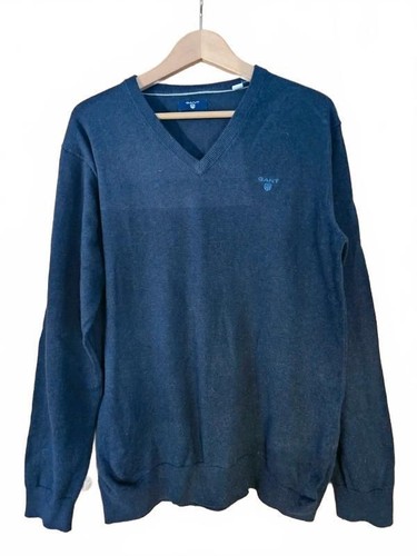 Mens gant navy neck cotton - mens,