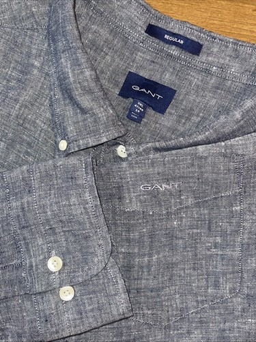 Gant linen regular shirt men - gant,