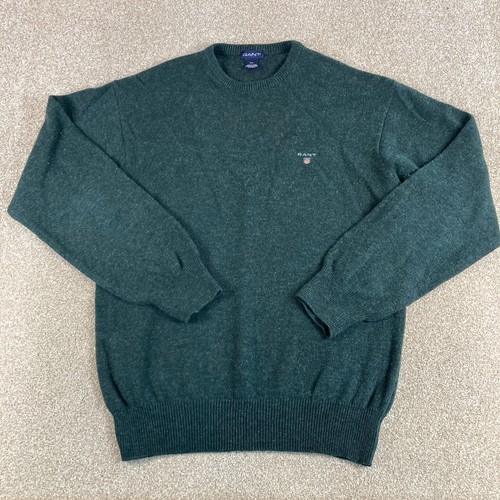 Gant sweater mens green - sweater,