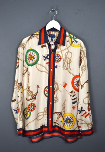 Gant sailing print silk - sailing, shirt
